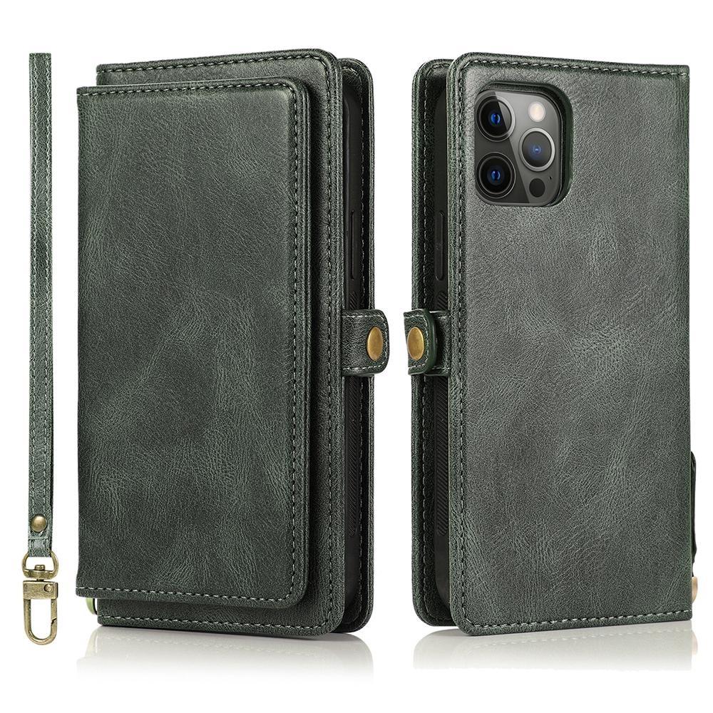 Detachable Multi Card Flip Magnetic Wallet Leather Case for iPhone 15 14 13 12 Pro Max Xs Max XR 8 7Plu Samsung S23 S22 S21 Ultra Plus A14 A13 A52 A53
