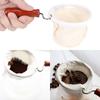 Reusable Flannel Cloth Handmade Coffee Filter Strainer with Wood Handle (Small)