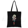 Унесенные призраками сумки унисекс, холщовая большая сумка на заказ с принтом для повседневного использования, многоразовая дорожная повседневная сумка для покупок, черная