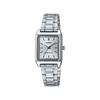 Casio Стандартные аналоговые женские часы LTP-V007D-7E Серебристая нержавеющая сталь Водонепроницаемые