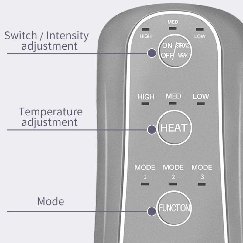 Air Compression Calf Massager Foot Calf Thigh Knee Circulation Heating Massage Instrument Multifunctional Leg Massager