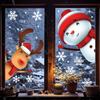 Christmas Window Stickers & Pendants: Santa, Snowman, Elk, & Gifts