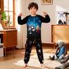 Parent-Child  Printed Cute Forest Pyjamas Shirt And Pants Set For Boys Long Sleeve Suit