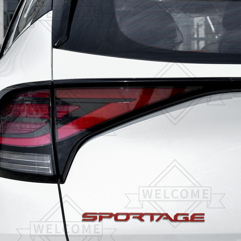 AANC1 3D Car Stickers For KIA Sportage Hybrid HEV GT Line LX EX SX Emblem Auto Body Letter Badge Trunk Decal Decoration Accessories