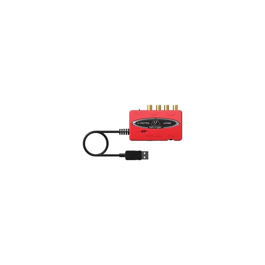 Behringer 2 входа 2 выхода USB аудио интерфейс с цифровым выходом UCA222 Красный U-CONTROL