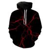 Spring Autumn Fashion 3D Printing Lightning Men's Hoodie Sweatshirt Casual Long Sleeve Pullover Streetwear Hooded Oversized Tops