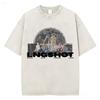 Vintage Washed Korean Kpop Lngshot T Shirt Men Women Clothing Fashion Hip Hop Short Sleeve Cotton Casual Tshirts Streetwear