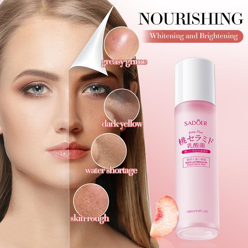 SADOER Nourishing Soothing Moisturizing Water Peach Lactobacillus Toner