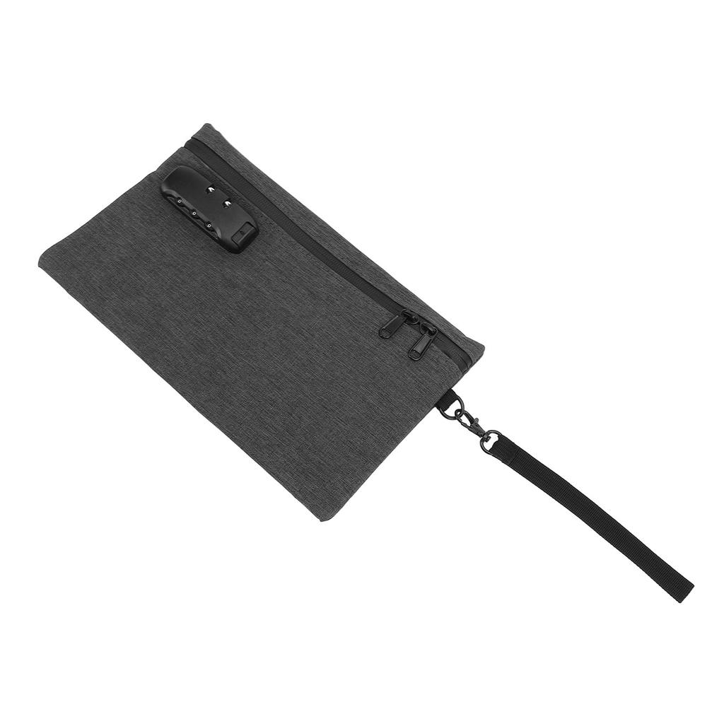 Activated Carbon Smell Proof Bag with Combination Lock Gray Smell Isolation Storage Pouch for Home