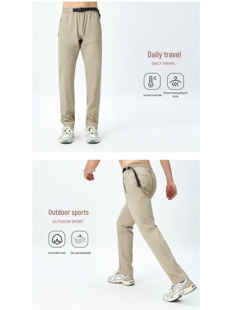Мужские быстросохнущие брюки для походов на открытом воздухе на весну/лето, отводящие влагу, для ежедневных поездок на работу и занятий спортом