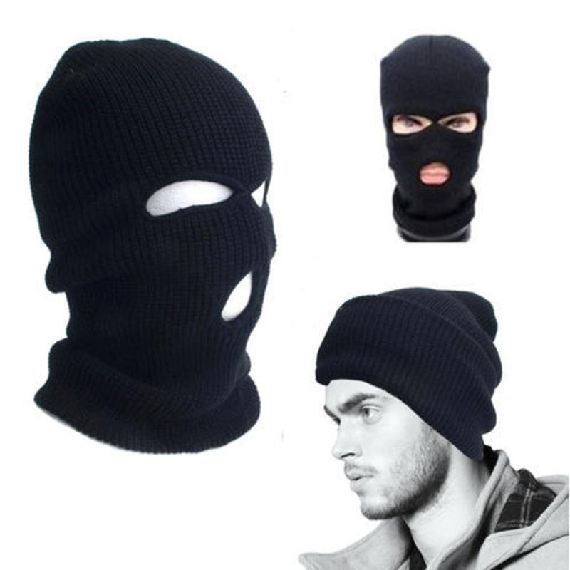 New Full Face Cover Mask Winter Stretch Snow Mask Beanie Hat Cap New Black Warm Face Masks