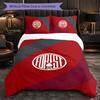 Nottingham Forest Football 3 Piece Bedding Set Soft Duvet Cover Set with Pillowcases Printed Bedroom Decor Set for Home