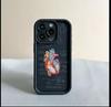 Карта анализа сердца подходит для чехла для мобильного телефона iphone17pro Apple 15 противоударный 14 импортный 16promax новая модель