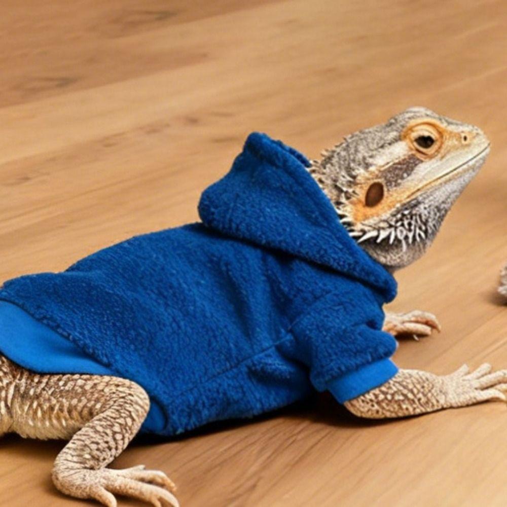 Warm Reptile Hoodies Handmade Bearded Dragon Hoodies Cute Lizards Clothes Photo Outfit
