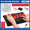 Y02 Arcade Joystick for PS4/PS3/Xbox One/Switch OLED/Android/iOS Wired Wireless Street Fighter Controller W Macro/Turbo Function