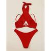 New Cross Halter Push Up Bikini Women Underwire Swimsuit Sexy Two Piece Swimwear Summer Beach Bathing Suit Bikini Set