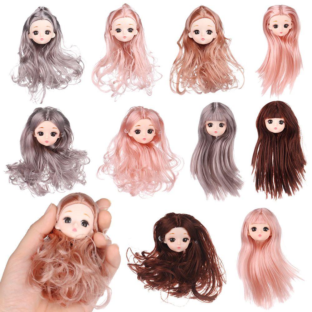 Girl Gift Hairstyles 1/6 BJD Doll Head 16cm Dolls Ancient Doll Accessories DIY Head Wear