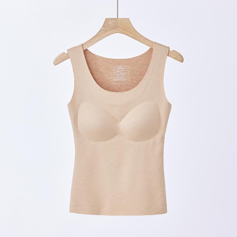 Женский бесшовный жилет из немецкой шерсти и шелка с кашемиром для утепления на осень и зиму