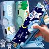 Space Astronaut Portable Pencil Box Cute Cartoon Children's Multifunctional Stationery Box Automatic Storage Box School Gift
