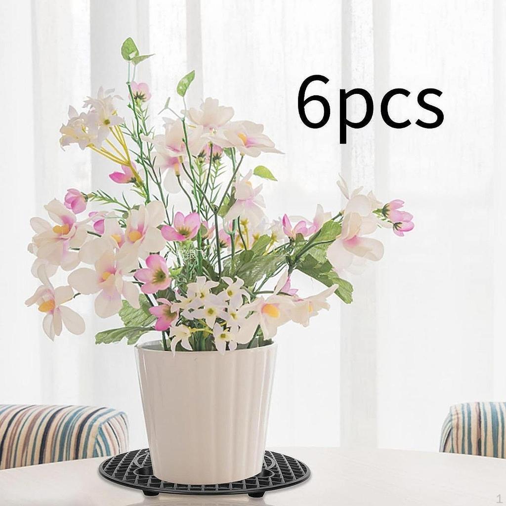 6 шт. Подъемник для горшков с уровнем растений, приподнятый комплект для основания кашпо, экономящий пространство, универсальный поддон для патио