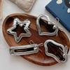 1pc Silver Leather BB Clip Bow Bangs Side Clip Barrettes Children's Hairpins Kids Headwear Hair Clips Girls Hair Accessories