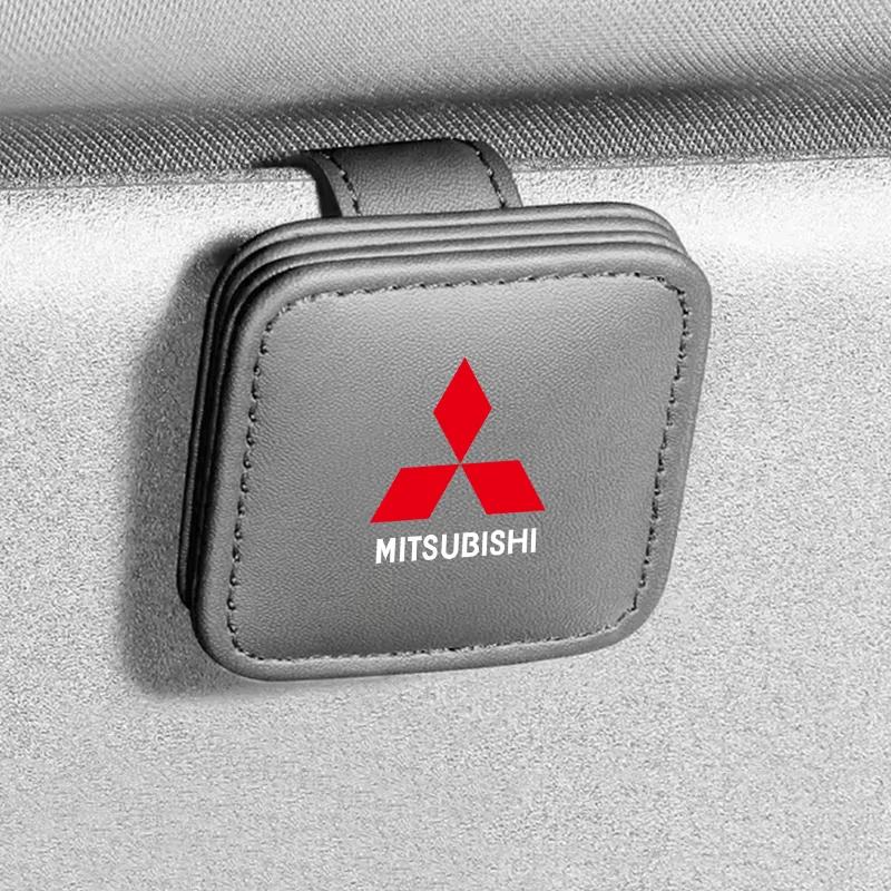 Car Interior Sunglasses Clip Holder for Mitsubishi Outlander Lancer Pajero Sport ASX Xpander Eclipse Cross L200 Mirage Attrage A