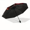 1pc Flaming Dragon Yin Yang Pattern Automatic, 8 Iron Frames, High-Value Folding Umbrella, Suitable for Office, Travel and Outdoor Adventure.W045