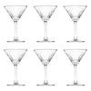 Cocktail Glasses - Elysia - Set of 6 - 220 Ml - Glass - Ideal for Your Drinks