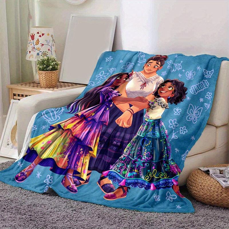 1pc Encanto Printing Blanket - Soft, All-Season Throw for Office Blanket,  | Personalized Gift with Adorable Cartoon Design