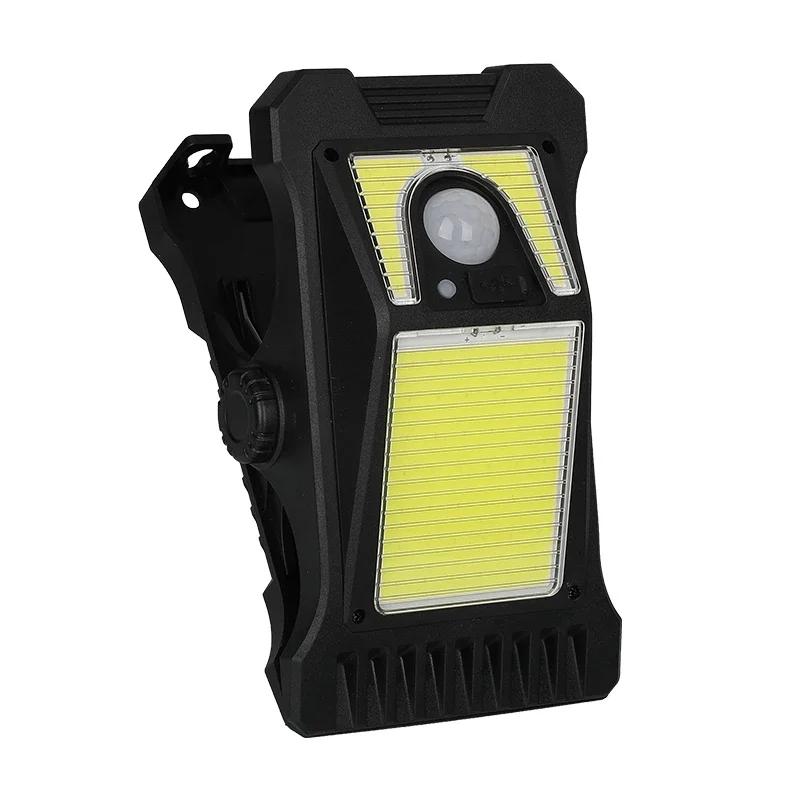 9900Лм Солнечные Садовые Уличные Фонари Клипсовый Свет Датчик Движения Водонепроницаемый Кемпинговый Фонарь Перезаряжаемый для Ландшафтного Садового Украшения