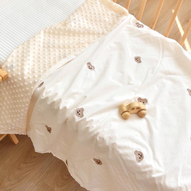 GPPNKC Newborn Baby Minky Comfort Blanket