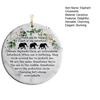 Elephant Sisterhood Keepsake Ceramic Round/Heart Ornament Elephant Friendship Hanging Ornaments Gift for Best Friends