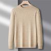 Autumn And Winter New Trendy Round Neck Men's Casual Solid Color Inner Warm Base Sweater Sweater Men's Clothing