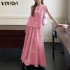 VONDA Женские летние комплекты с круглым вырезом и бретельками из юбок