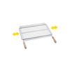 Grille de barbecue extensible - zing - 70x40 cm