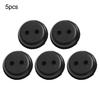 Set of 5 Rubber Fuel Tank Line Grommets with 2 Holes for Lawn Mower Trimmer Replacement Compatible with Multiple 2 Hole Models
