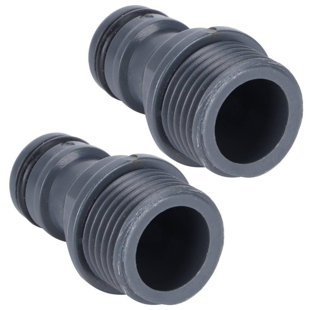 4PCS Plastic Garden Hose Nipple Quick Release G1/2 Male Thread Connector  Water Hose Connection