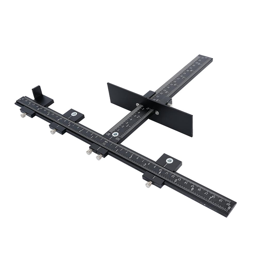 Шаблон для установки мебельной фурнитуры из алюминиевого сплава, точный шаблон для ручек шкафов, инструмент, пуансон, кондуктор для сверления