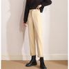 Autumn Winter Korean High Waist Simple Slim Thickening Warm Straight Casual Harajuku Harajuku Pants Female Office Lady Pants