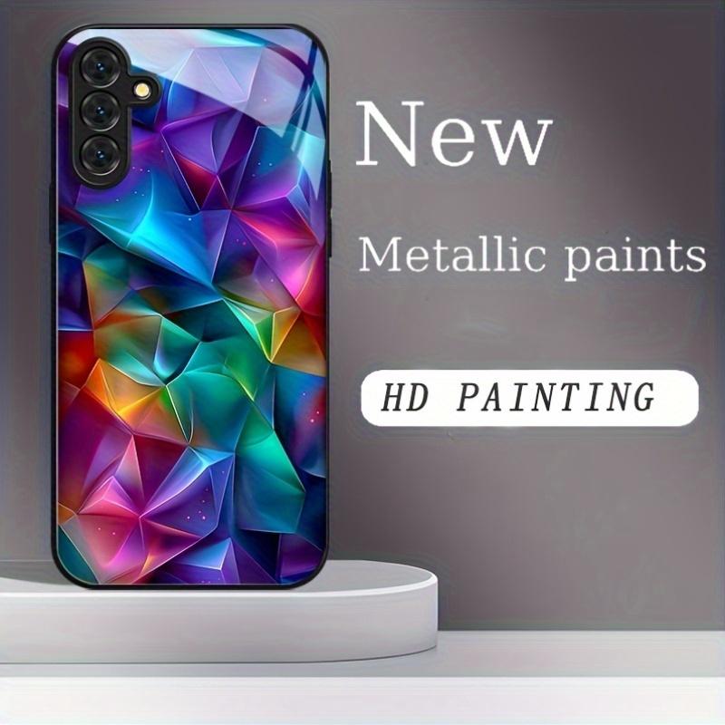 Модный черный чехол для телефона из закаленного стекла, подходящий для Samsung Galaxy 26 S25 S24 S23 S22 S20FE/Ultra/Plus, противоударная задняя крышка
