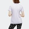 Adidas Футболка W Boxed T Letter Sports Casual Training с коротким рукавом для женщин, топы, фиолетовый FM6168