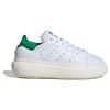 adidas Stan Smith Бело-зеленые женские кроссовки на платформе Cloud-White Off-White ID2786