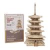 Tsukurundesu® 3D Wooden Puzzle Ornament Series (Five-Story Pagoda) with Japanese Instructions