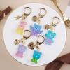 Resin Bear and Rabbit Keychain Moulds Pendant Silicone Mold Jewelry Crafting Molds for Crafting Crystal Epoxy Projects