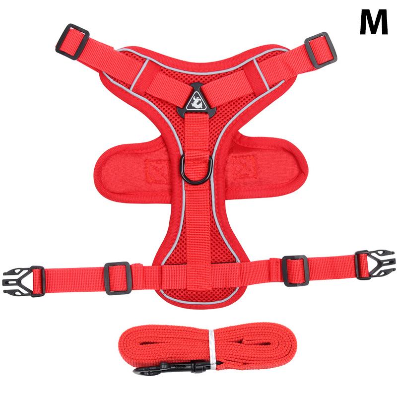1 комплект поводков для кошек, набор с защитой от побега, дышащий, светоотражающий, регулируемый, для котят и щенков, нагрудный ремень, тяговый трос, товары для животных