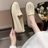 35-41 Women Flat Shoes Spring Autumn Loafers Knit Mesh Casual Zapatos Female Slip-on Soft Bottom Anti-slip Breathable Footwear