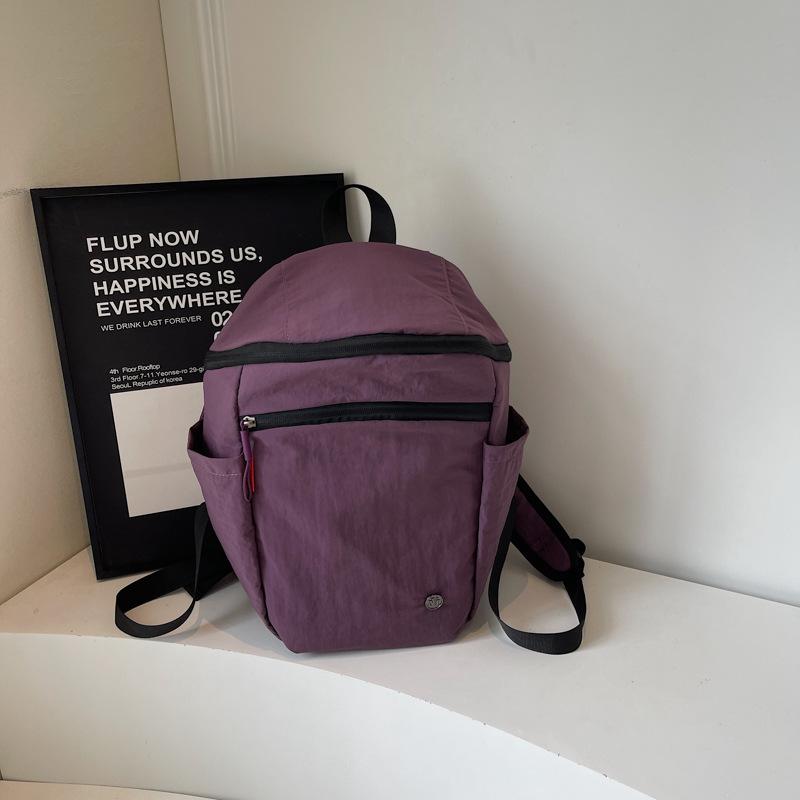 Foreign style personality simple niche design casual texture women's backpack 2025 autumn new fashion backpack