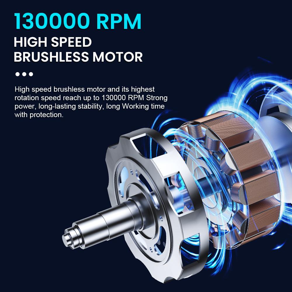 Mini Turbo Jet Fan 130000RPM Electric Air Blower Handheld Duct Fan Violent Fan for Computer Keyboard Outdoors Car Home