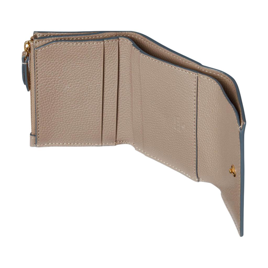 Gucci GG Marmont Mini Leather Wallet With Gold Hardware Women wallet Light-Blue Beige 837957-AAE5F-1642
