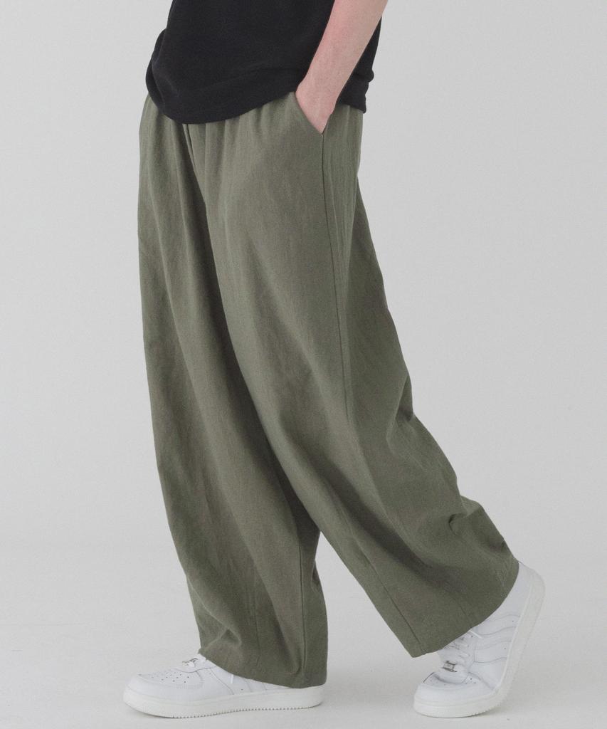 PIANER [2 Pack] Comfortable Linen Balloon Pants (3 Colors)